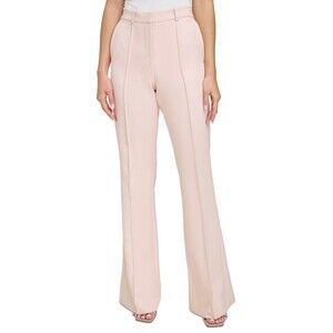 DKNY Petite Front Seamed Wide-Leg Pants,  Pale Blush, 14P